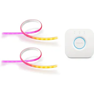 Set: Gradient Ambiance Lightstrip 2m + Gradient Ambiance Lightstrip Erweiterung 1m inkl. Hue Bridge