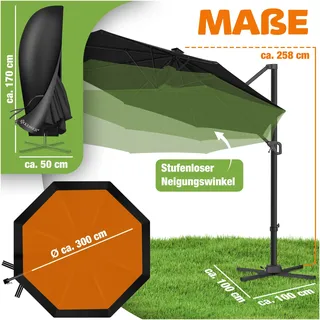 Kesser SUN Ø 330 cm Schwarz