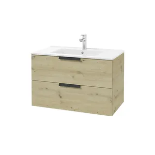Möbel Kraft Waschtischunterschrank 80 x 50 cm Mehrfarbig