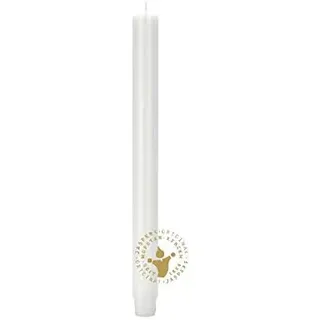 Stabkerzen Durchgefärbte Weiß 290 x 26 mm, 1 Stück, Premium Kerzen von Jaspers Kerzen