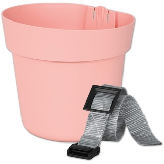 Geli Conny Hängetopf + Befestigung Geländertopf Blumentopf Hängend Pastell Pink