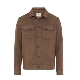 BRAX Herren Hemdjacke SANTIAGO Regular Fit 70-0109 70624300-52 Chocolate 6XL