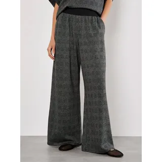 Apricot Stoffhose Karohose mit weitem Bein grau XS (34)