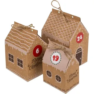 Out of the Blue DIY Adventskalender zum Befüllen mit 24 Häuschen