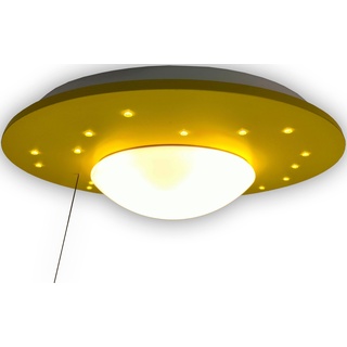 Deckenleuchte NIERMANN "Starlight, Sonnengelb" Lampen Gr. 1 flammig, Ø 54 cm Höhe: 11 cm, gelb Kinder Kinderlampe Kinderzimmerleuchten