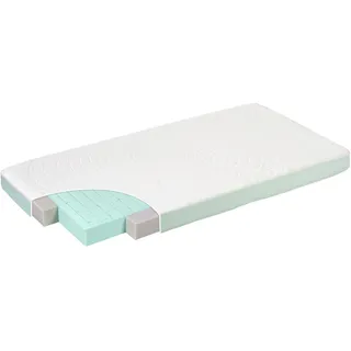 Alvi Kindermatratze ALVImed, Weiß, Textil, Bezug abnehmbar/waschbar, schadstoffgeprüft, Sicherheits-Trittkanten, Baby- und Kleinkindseite, Schlafzimmer, Matratzen Shop, Matratzen, Jugend- & Kindermatratzen