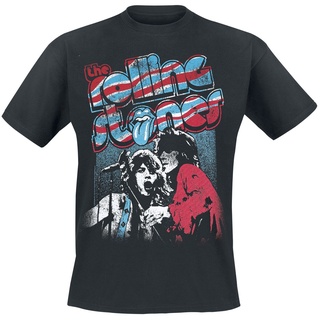 The Rolling Stones T-Shirt - Vintage Swirl - S bis XXL - für Männer - Größe M - schwarz  - Lizenziertes Merchandise!