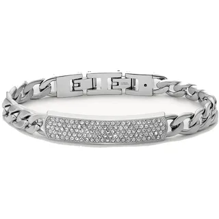 Fossil JF03924040 Herren Armband Edelstahl weiß 20,5 cm