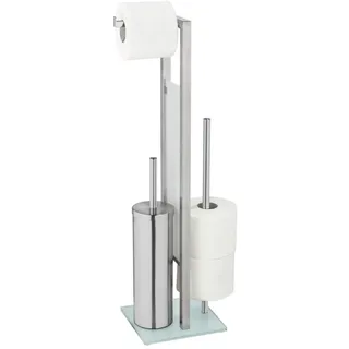 Wenko WC-Garnitur Rivalta Silber matt