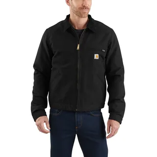 Carhartt Detroit Herrenjacke, Baumwoll-Duck, warmes Futter, Arbeitsjacke | Dreifachnähte, Bewegungsfalten, gesteppte Ärmelfütterung, verstellbare Bündchen, robuste Übergangsjacke für Arbeit & Alltag