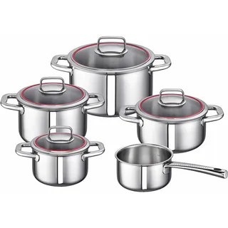 Schulte-Ufer Valentina Topf-Set 5-tlg. 3 x Fleischtopf + Bratentopf + Stieltopf