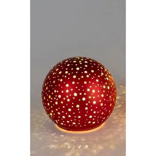 Formano Deko-Kugel Red Stars 10 cm Rot