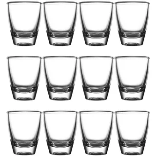 Yitobici Schnapsgläser,35ml tequila gläser Set, Robuste Shotgläser aus Glas, Shot Gläser für Tequila, Wodka, Ouzo, Likör (35ml-12 Pack)