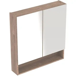 Geberit Selnova Square Badschrank 58.8x17x85 cm Spiegelschrank nuss 501.266.00.1