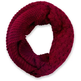 Stylebreaker Strick Loop Schal in Bordeaux-Rot | Gr.: onesize