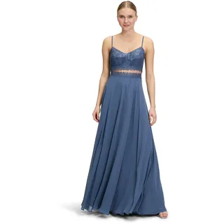 Vera Mont Abendkleid mit Paillettenbesatz, Hellblau, 44