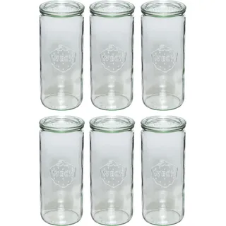 Weck Zylinderform-Glas 1040ml 6er Pack