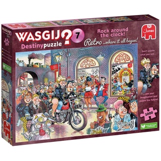 Jumbo Spiele Puzzle JUMBO 1110100017 Wasgij Destiny Retro 7 Puzzle, 1000 Puzzleteile bunt