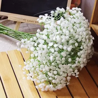 Livecitys 1 Stück Künstliche Babysbreath Blume Schleierkraut Seidenblume Für Garten Büro Party Hochzeit DIY Wohnkultur