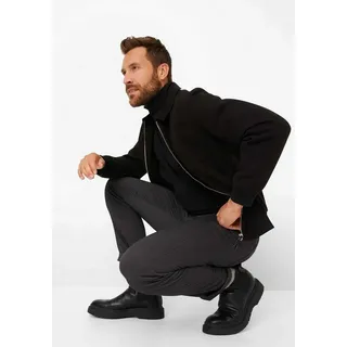 Brax 5-Pocket-Hose CADIZ - Wool-Look aus softem Baumwoll-Mischgewebe grau 35
