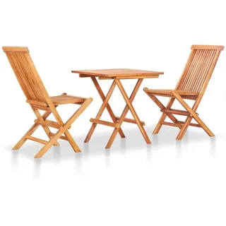vidaXL Bistroset 3-tlg. natur