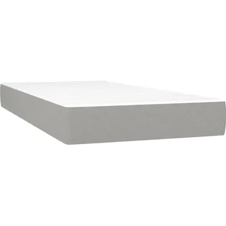 vidaXL Taschenfederkernmatratze Hellgrau 90 x 200 cm H3
