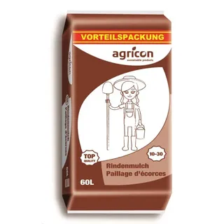 Agricon Rindenmulch Vorteilspackung 10 bis 30 mm 60 l   Erden