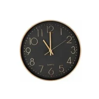 Moderne, Geräuschlose Quarz-wanduhr 25 Cm, Runde Wanduhr Mit Übergroßen Ziffern (roségold)