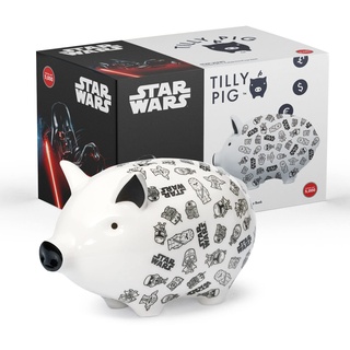 Tilly Pig Keramik-Spardose für Kinder, Star Wars, Darth Vader, Yoda C3PO