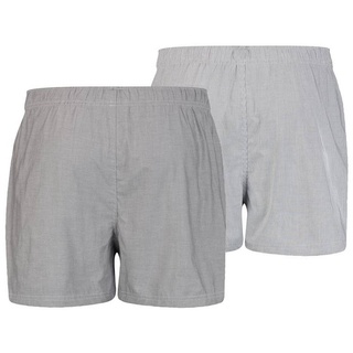 LEVI'S Herren Boxershorts im Vorteilspack - Web-Shorts, Baumwolle, einfarbig Grau S 4er Pack (2x2P)