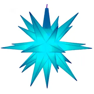 Herrnhuter Stern 13 cm blau - Komplett inkl. notwendigem Netzteil