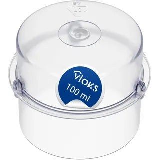 VIOKS Alternativ 100ml Messbecher kompatibel mit Thеrmomix TM5 TM21 TM31 | Becher Kunststoff Kunststoffbecher, Plastik, für Küchenmaschine