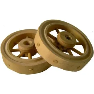 Krippenzubehör, Wagenrad, 2tlg. Durchmesser 4cm