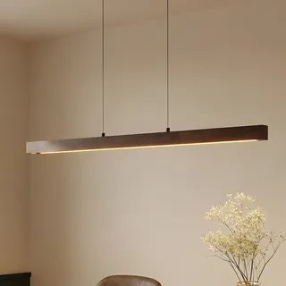 Pendelleuchte Lucande, Nihalo, dimmbar, Holz, für Esszimmer, Holz, Landhaus / Rustikal - 122 - 4 - 4