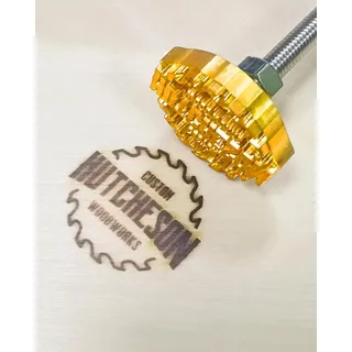 Brandeisen für Holz, individuelles Logo, Metall, Branding, Eisenstempel für Holz, Steak, Leder, Kuchen, Brot, Hochzeitsgeschenke, handgefertigt von Design (3,81 cm)