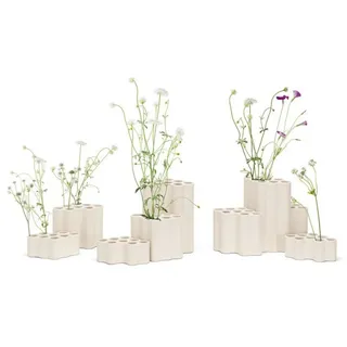 Vasen Vitra, Weiß, für Wohnzimmer, Keramik - 19.5 - 13