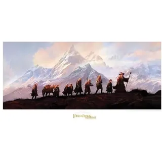 Weta Workshop Weta Workshop, Bilder, Herr der Ringe Kunstdruck The Fellowship of the Ring: 20th Anniversary 59 x 30 cm (59 x 29.70 cm)