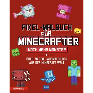 Ullmann Medien Pixel-Malbuch für Minecrafter 70 St. Bunt