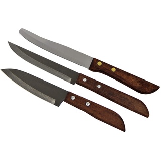 yoaxia Marke Messerset - [ 3 Messer - y792, y501, y503 ] Messer mit Holzgriff/Thailand Messerset