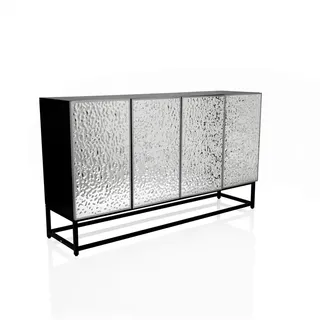 hjh living METALLIO 140 x 80 x 37 cm Silber
