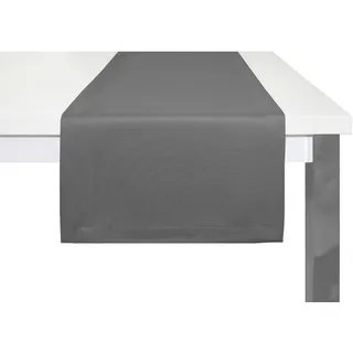 ADAM Audio Tischläufer "Uni Collection Light" Gr. 1, schwarz, B:50cm L:150cm, Bio-Baumwolle, Tischdecken