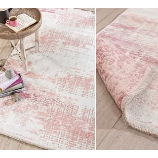 Möbel-Zeit Kinderteppich Teppich POP, 133x190 cm beidseitig verwendbar 60% Baumwolle