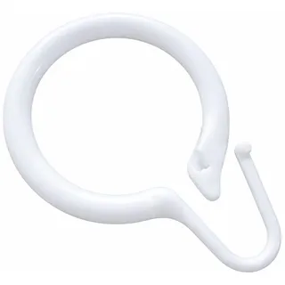 rewagi Duschvorhangring Ø 35 mm – Kunststoff Farbe Weiss – 10, 30, 50, 100 Stück (50 Stück)