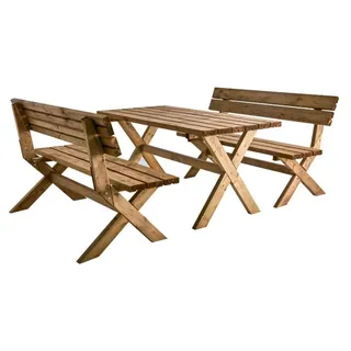 Picknickgarnitur Tallbacken 76 x 74 x 149 cm Kiefer Natur