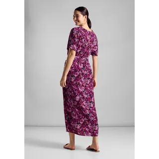 Maxikleid STREET ONE Gr. 38, N-Gr, pink (magnolia pink) Damen Kleider Freizeitkleider mit All-Over Print