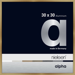 Nielsen Alpha Aluminium-Bilderrahmen - brushed amber - Rahmen: 30,9 x 30,9 cm - für Bilder bis 30 x 30 cm