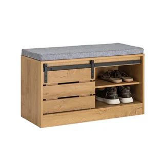 SoBuy Schuhschrank, Axton 80 x 35 x 48 cm, Garderobe, Garderobenbänke, Schuhbänke
