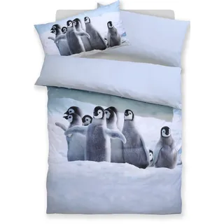 OTTO home Lyki Pinguin Schwarz 135 x 200 cm + 2 x 40 x 80 cm