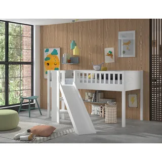 Vipack Spielbett SCOTT 90 x 200 cm Kiefer massiv weiß lackiert