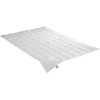 IRISETTE Daunensteppbett Nora leicht Größe 155x200cm - Weiß